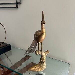 Full Bronze Egyptian Peacock Home Decor